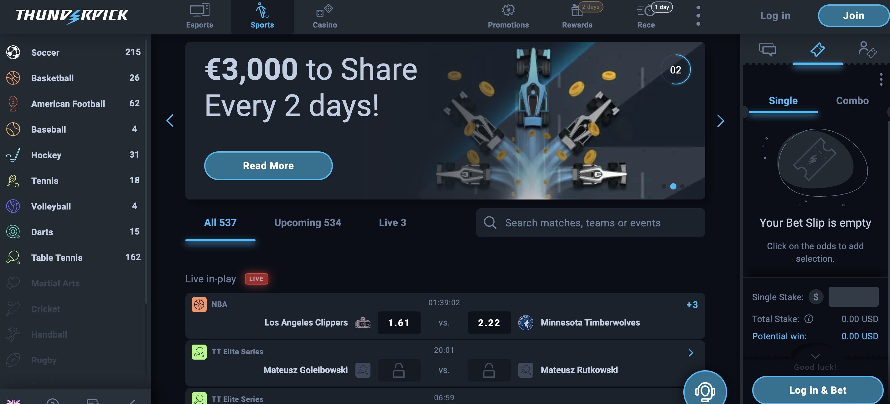 Sports Betting – Crypto Casino Thunderpick & Sportsbet.io